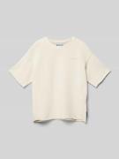 Jack & Jones T-Shirt mit Label-Stitching Modell 'KIDD' in Offwhite, Gr...