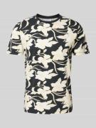 Lindbergh T-Shirt mit Allover-Muster Modell 'desert flower' in Black, ...