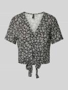 Vero Moda Blusenshirt aus Viskose mit Knotendetail Modell 'EASY JOY' i...