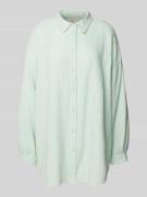 Only Oversized Bluse mit Umlegekragen Modell 'THYRA' in Mint, Größe XS
