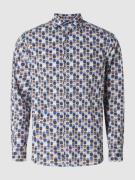 FIL NOIR Slim Fit Business-Hemd aus Baumwolle in Blau, Größe 44