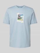 ADIDAS SPORTSWEAR T-Shirt mit Motiv-Print in Hellblau, Größe XS