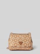 Guess Crossbody Bag mit Allover-Muster in Beige, Größe One Size