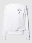 Tommy Hilfiger Sweatshirt mit Label-Stitching in Weiss, Größe S