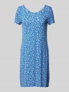 Only Minikleid mit floralem Muster Modell 'BERA' in Bleu, Größe XS