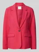 s.Oliver BLACK LABEL Blazer in unifarbenem Design in Pink, Größe 34