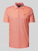 Paul & Shark Regular Fit Poloshirt mit Label-Detail in Orange, Größe L