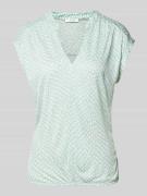 OPUS T-Shirt aus Viskose mit Allover-Muster Modell 'Sandu' in Mint, Gr...