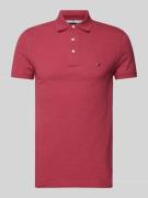 Tommy Hilfiger Slim Fit Poloshirt mit Label-Stitching in Hellrot, Größ...