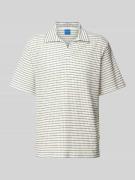 Jack & Jones Poloshirt mit Streifenmuster in Offwhite, Größe S