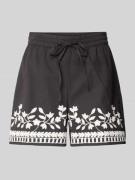 Vero Moda Shorts mit floralem Muster Modell 'VACATION' in Black, Größe...