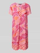 Betty Barclay Knielanges Kleid mit V-Ausschnitt in Pink, Größe 36