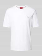 HUGO T-Shirt mit Label-Print Modell 'Dero' in Weiss, Größe M