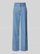 Marc Cain Wide Fit Jeans mit Bundfalten in Jeansblau, Größe 46