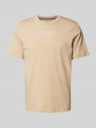Jack & Jones Premium T-Shirt mit Label-Print in Sand, Größe S