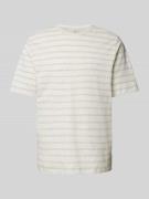 Jack & Jones Premium T-Shirt mit Streifenmuster Modell 'JACK' in Weiss...