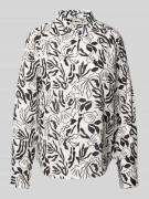 Gant Hemdbluse mit Allover-Muster in Offwhite, Größe 34