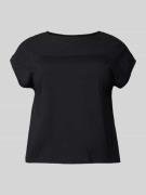 Vero Moda T-Shirt mit Lochstickerei Modell 'KAYA' in Black, Größe 42