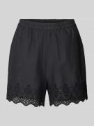 Only Shorts mit Lochstickerei Modell 'LOU' in Black, Größe XS