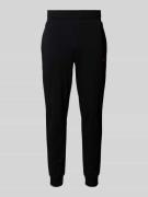 HUGO Loose Fit Sweatpants mit Label-Print Modell 'Linked' in Black, Gr...