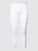 Seidensticker Lange Unterhose mit Logo-Stitching Modell 'John' in Weis...