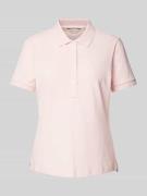 Gant Regular Fit Poloshirt im unifarbenen Design in Rosa, Größe S
