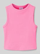 s.Oliver RED LABEL Tanktop mit Kontraststreifen in Neon Pink, Größe 15...