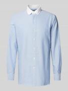 Polo Ralph Lauren Custom Fit Business-Hemd mit Kentkragen in Bleu, Grö...