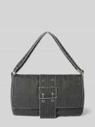 WEEKDAY Handtasche in Denim-Optik Modell 'Kylie' in Black, Größe One S...