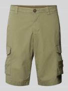 Napapijri Regular Fit Cargoshorts mit Label-Patch Modell 'HORTON' in O...