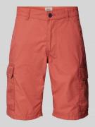 camel active Cargoshorts mit aufgesetzten Taschen in Rot, Größe 33