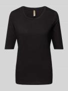 Soyaconcept T-Shirt mit Rundhalsausschnitt Modell 'Babette' in Black, ...