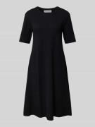 Marc O'Polo Knielanges Kleid in unifarbenem Design in Black, Größe XS