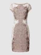 Christian Berg Cocktail Cocktailkleid in Two-Tone-Machart in Taupe, Gr...