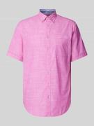 Christian Berg Men Freizeithemd mit Button-Down-Kragen in Pink, Größe ...