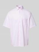 Eterna Comfort Fit Business-Hemd mit Allover-Muster in Rosa, Größe 41