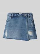 Only Regular Fit Jeansshorts in Wickel-Optik Modell 'TEXAS' in Jeansbl...