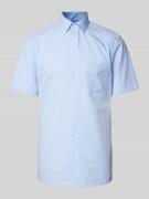 OLYMP Modern Fit Business-Hemd mit Vichy-Karo in Bleu, Größe 39