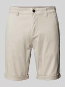 Tom Tailor Denim Slim Fit Chino-Shorts in unifarbenem Design in Hellgr...