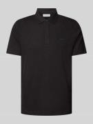 CK Calvin Klein Regular Fit Poloshirt mit Knopfleiste in Black, Größe ...