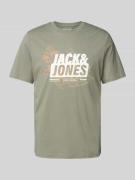 Jack & Jones T-Shirt mit Label-Print in Hellgruen, Größe S