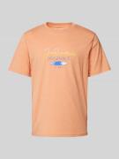 Jack & Jones T-Shirt mit Label-Print Modell 'CYRUS' in Apricot, Größe ...