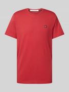 Calvin Klein Jeans T-Shirt mit Rundhalsausschnitt in Rot, Größe M