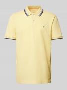 Fynch-Hatton Regular Fit Poloshirt mit Kontraststreifen in Hellgelb, G...