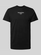 Tommy Jeans T-Shirt mit Label-Print in Black, Größe S
