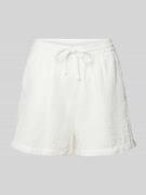 Only Shorts aus reiner Baumwolle Modell 'THYRA' in Offwhite, Größe XS