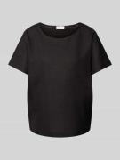 s.Oliver RED LABEL T-Shirt mit Rundhalsausschnitt in Black, Größe 34