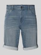 Tom Tailor Regular Fit Jeansshorts im 5-Pocket-Design in Graphit, Größ...