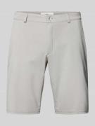 Brax Regular Fit Chino-Shorts mit Gesäßtaschen Modell 'SILVIO' in Silb...