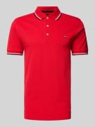 Christian Berg Men Poloshirt mit Label-Detail in Rot, Größe S